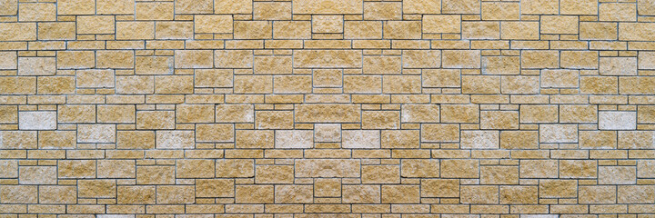 Surface texture of an old white brick wall. Empty vintage background with space for text.Panorama