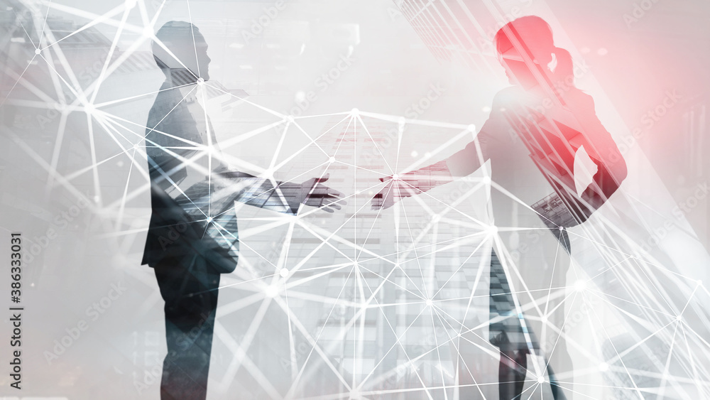Aufkleber internet technology connection, network people connection. network community concept and social netw