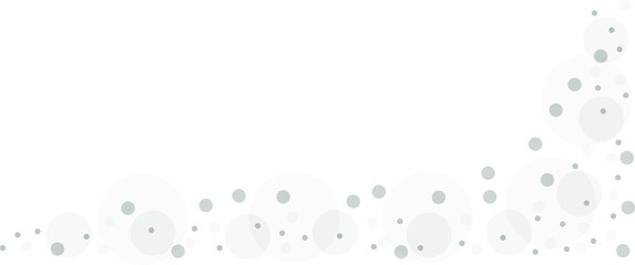 Gray vector background with a pattern of circles with different diameters. Textured template for a web splash in a modern style.