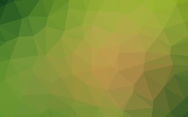 Light Green, Yellow vector polygonal background.