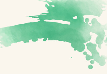 Abstract watercolor brush element on white background.