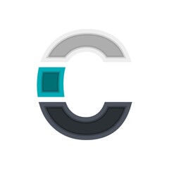  B vector font alphabet, modern dynamic design. Black, irish blue, white color. For; design elements; logo,  creative poster, corporate identity, application etc.