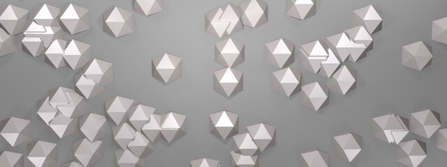 Gray abstract polygonal background