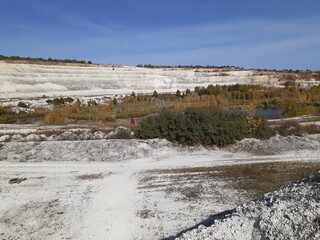 
Volsky chalk quarry, Saratov region, Russia