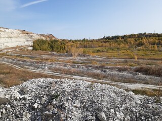 
Volsky chalk quarry, Saratov region, Russia
