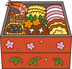 おせちのイラスト