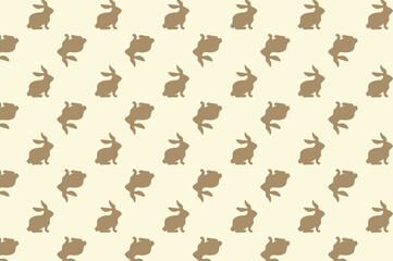 Digital paper rabbit. suitable for decoration and backdrop.