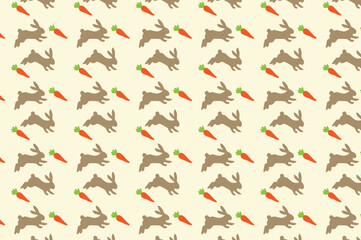 Obraz premium Digital paper rabbit. suitable for decoration and backdrop.