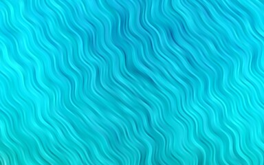 Light BLUE vector template with bent ribbons.