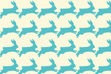 Digital paper rabbit. suitable for decoration and backdrop.