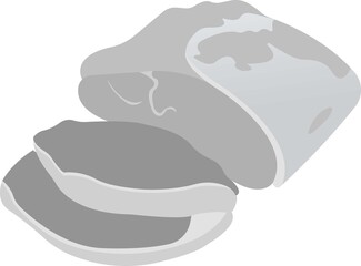 Sliced ​​pork tenderloin.