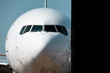 Boeing777 Nase Frontalansicht