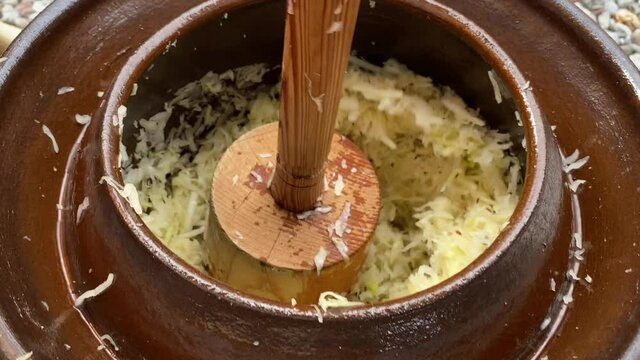 Sauerkraut herstellen