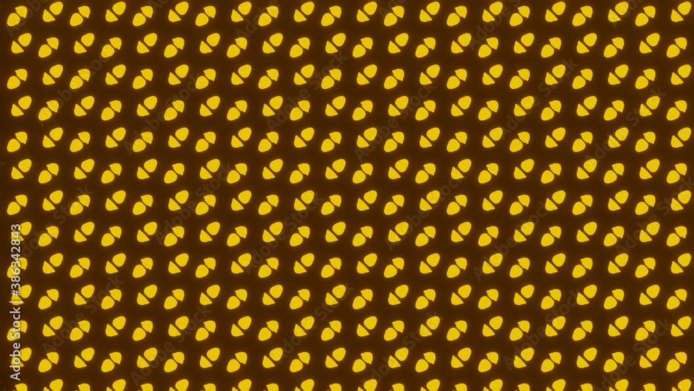Poster 3d illustration graphic of a abstract unique yellow background pattern or texture.
