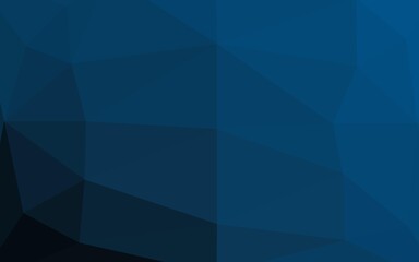 Obraz premium Dark BLUE vector abstract polygonal layout.