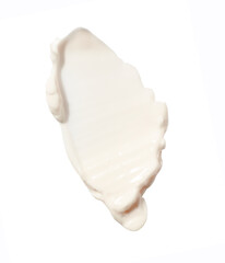 Cosmetic cream in abstract shape on background