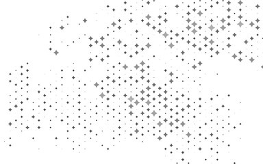 Light Silver, Gray vector texture with beautiful stars.