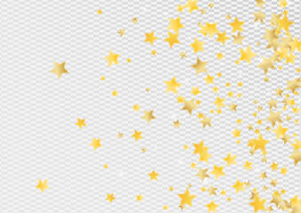 Golden Luxury Stars Vector Transparent 