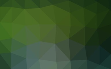 Fototapeta premium Light Green vector triangle mosaic texture.