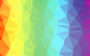 Light Multicolor, Rainbow vector abstract polygonal texture.