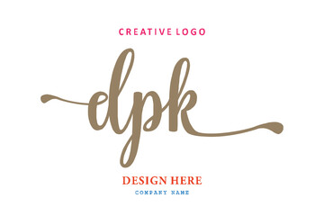 simple DPK letter composition logo easy to understand, simple and authoritative