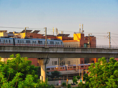 Picture of metro train
