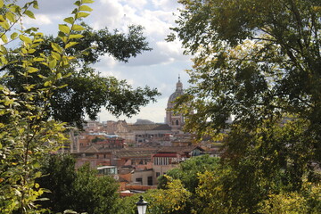 view of rome city from top famous landmarks of rome city