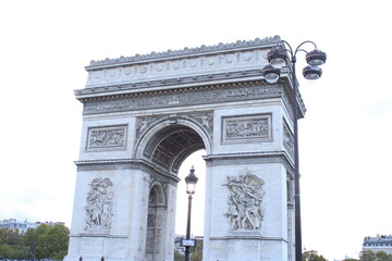 Fototapeta na wymiar famous arch of triumph in paris france famous landmark in paris