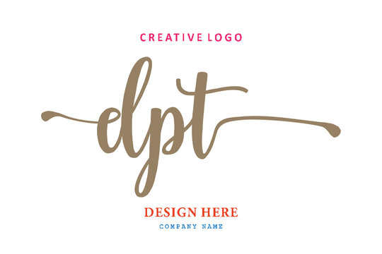 simple DPT letter composition logo easy to understand, simple and authoritative