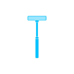 Shaving razor icon flat.