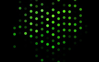 Dark Green vector texture with disks.