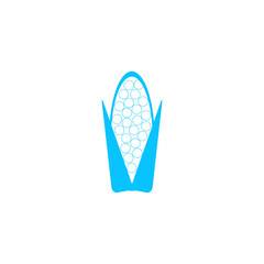 Corn icon flat.