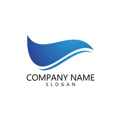 Fototapeta premium Water wave Logo