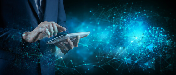 Global network connection concept, abstract concept