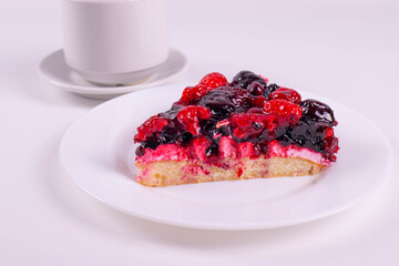 delicious fruit and jam tart