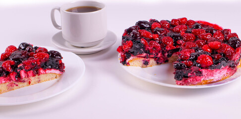 delicious fruit and jam tart