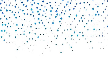 Light BLUE vector layout with elements of cards.