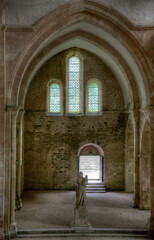 Fototapeta na wymiar Abbaye de Fontenay à Marmagne, France