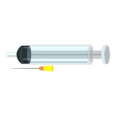 Used syringe icon. Cartoon of used syringe vector icon for web design isolated on white background