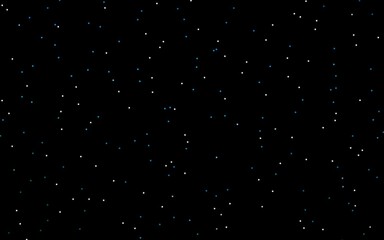 Dark BLUE vector background with colored stars.