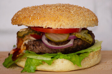 Real hamburger
