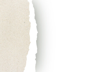 Obraz premium Torn sheet of paper with blank space for text