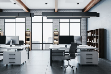 Coworking office hall