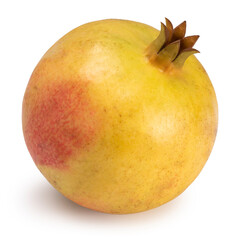 Juicy pomegranate Isolated on a white background, Fresh Tunisia Pomegranate fruit on White Background With clipping path.