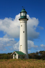 The White Lighthouse(built 1862) at Queenscliff in Victoria, Australia.