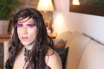 Stunning trans woman with elegant look 