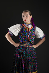 Slovak folklore. Slovak folk dancer.