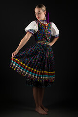 Slovak folklore. Slovak folk dancer.