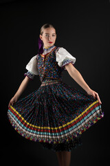 Slovak folklore. Slovak folk dancer.