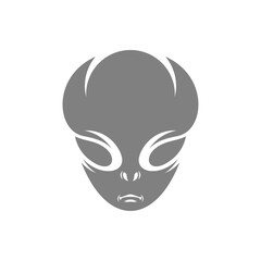 Alien logo design vector Illustration, Alien design template